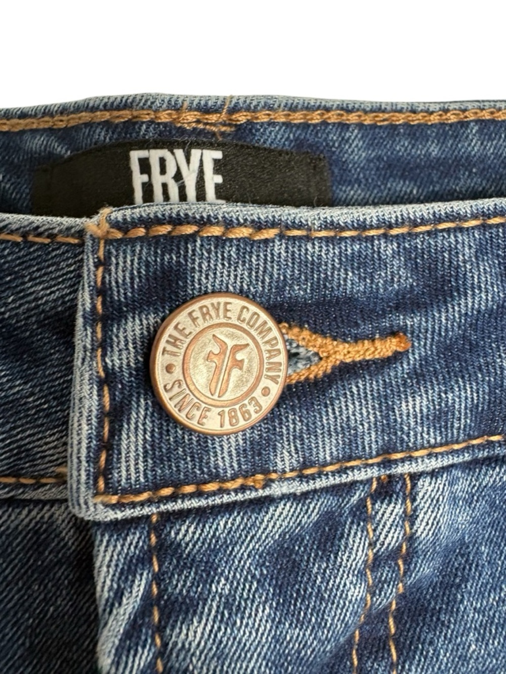 FRYE Classic Dark Blue Denim Jeans Size 12/31 -- PERFECT FOR EVERY CLOSET!!! - Picture 7 of 10
